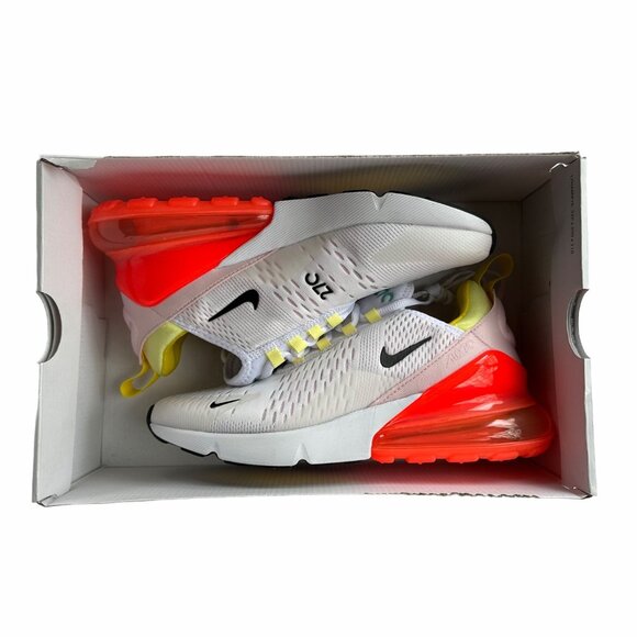 ⭐Nike Air Max 270 Sz 6.5 Womens Shoes White Black Bright Crimson FZ3624-100 New - Picture 12 of 13